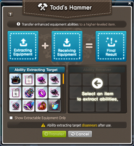 Todd's Hammer interface